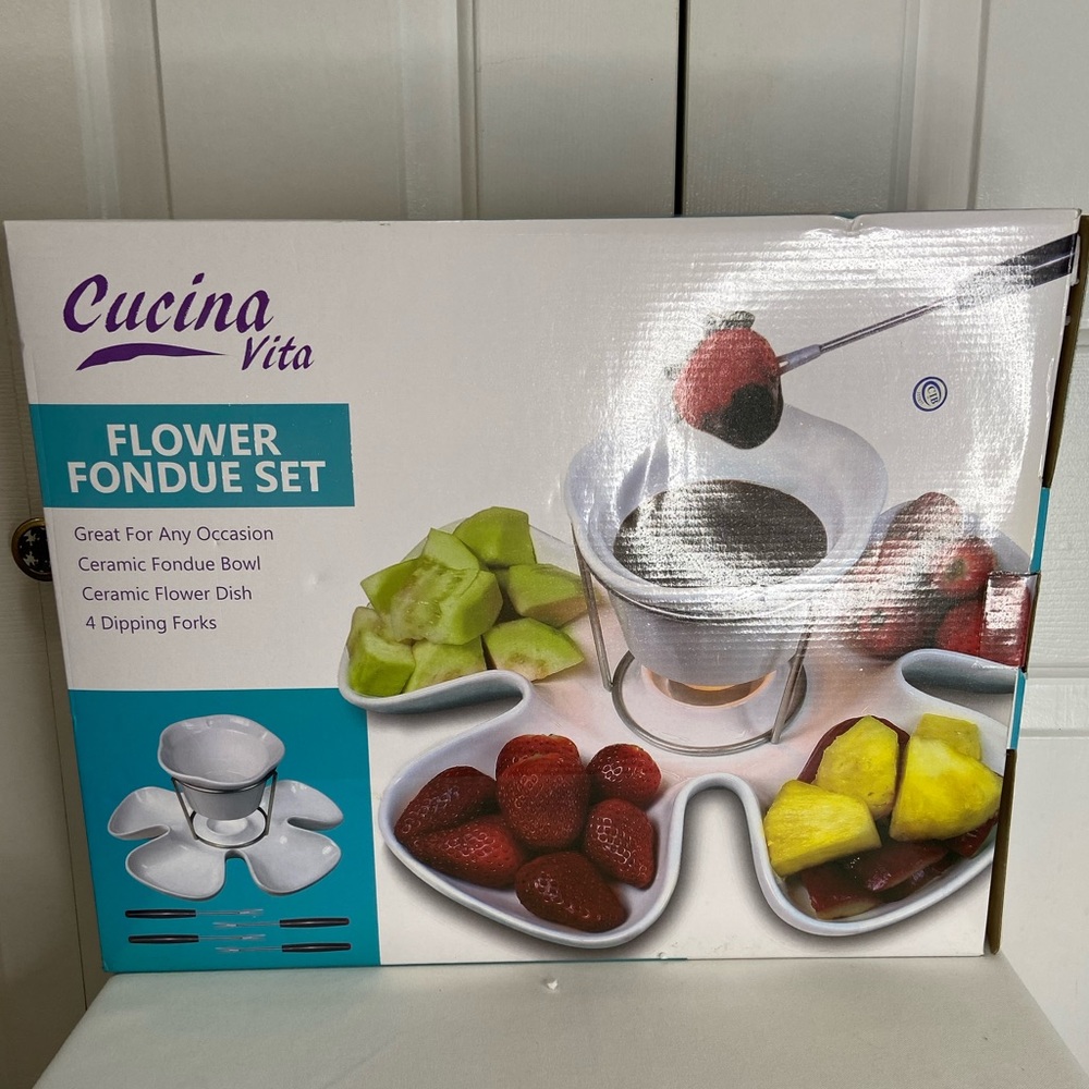 New Flower Fondue Set